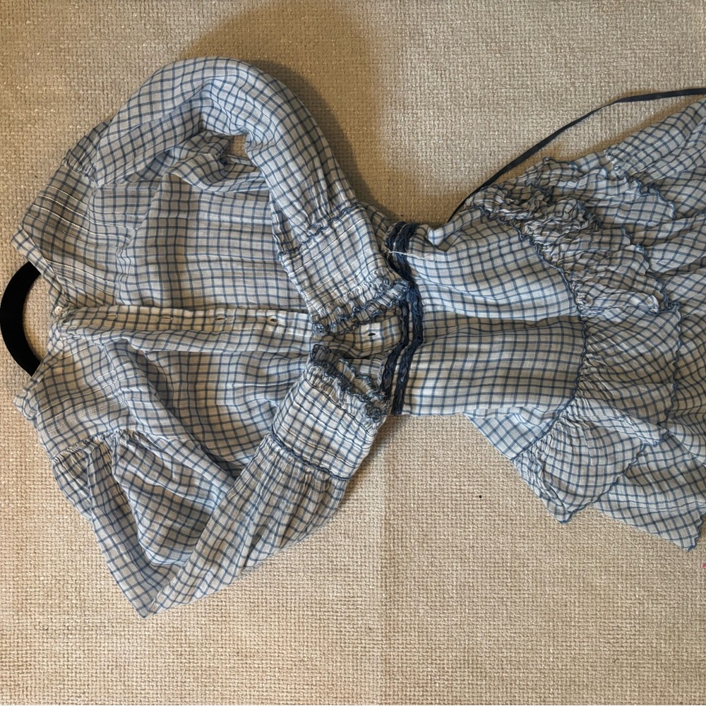 Love shack fancy gingham dress size smalll